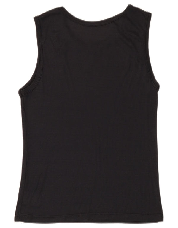 St. Bernard Girls Vest Top 14-15 Years Black Tactel