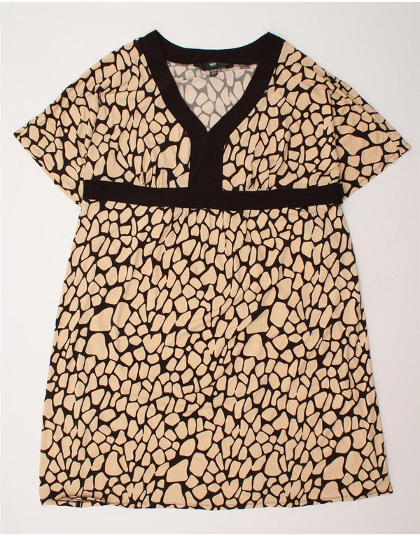 Γυναικείο φόρεμα με θήκη MOSSIMO US 24 3XL Beige Spotted Polyester