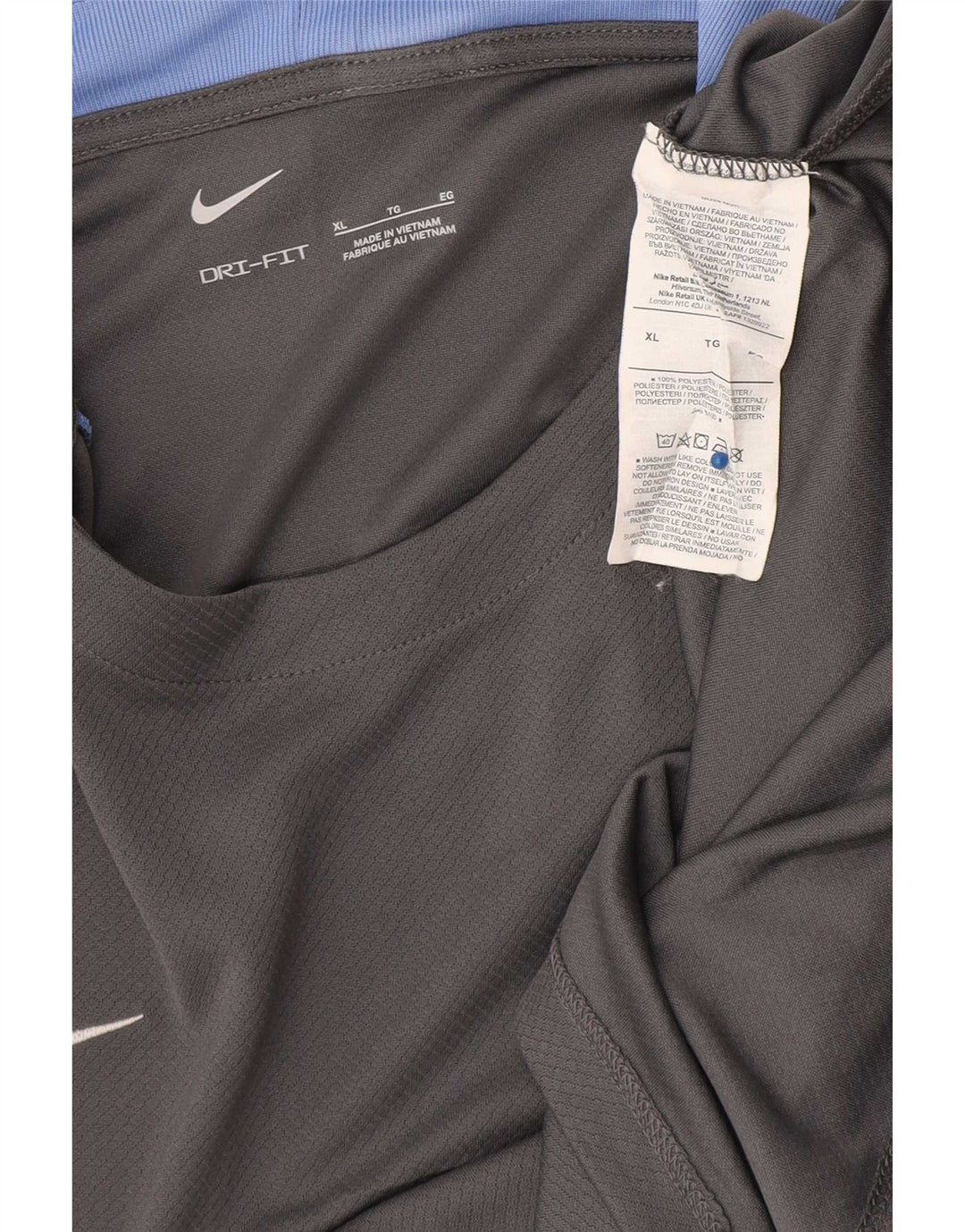Ανδρικό T-shirt Nike Dri Fit Top XL Grey Colourblock Polyester