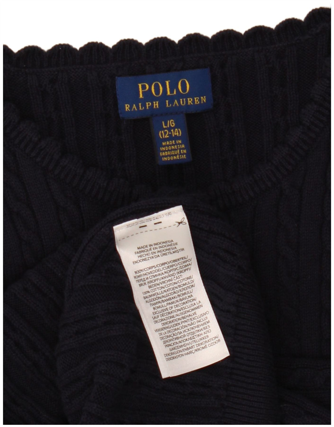 Πουλόβερ POLO RALPH LAUREN για κορίτσια ζακέτα 12-13 ετών Μεγάλο Navy Blue