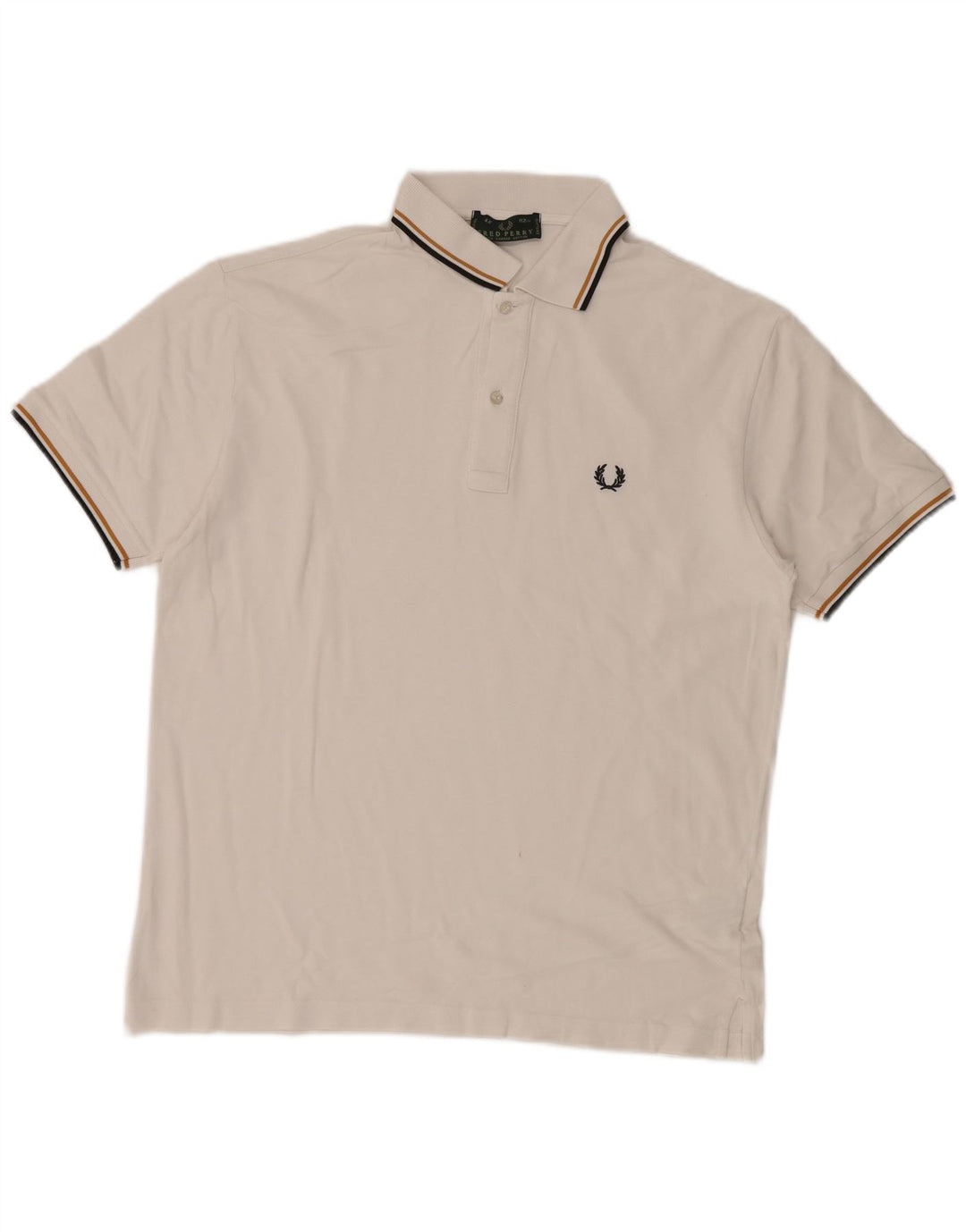 Fred Perry Ανδρικό πουκάμισο πόλο από μεσαίο λευκό βαμβάκι