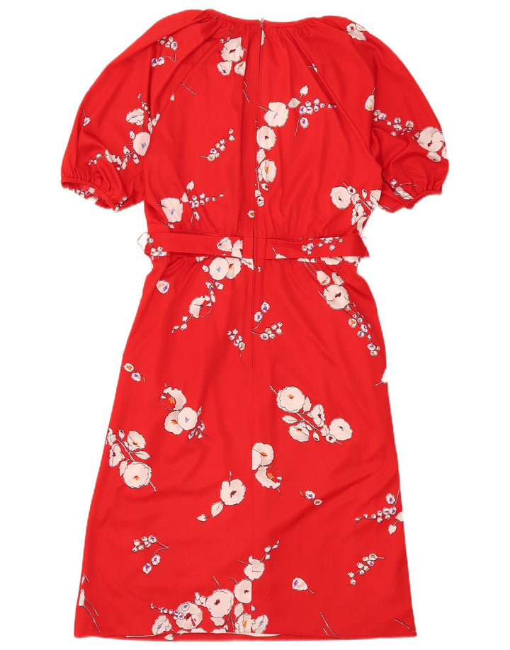 Γυναικείο φόρεμα Trevira A-Line IT 40 Small Red Floral Polyester