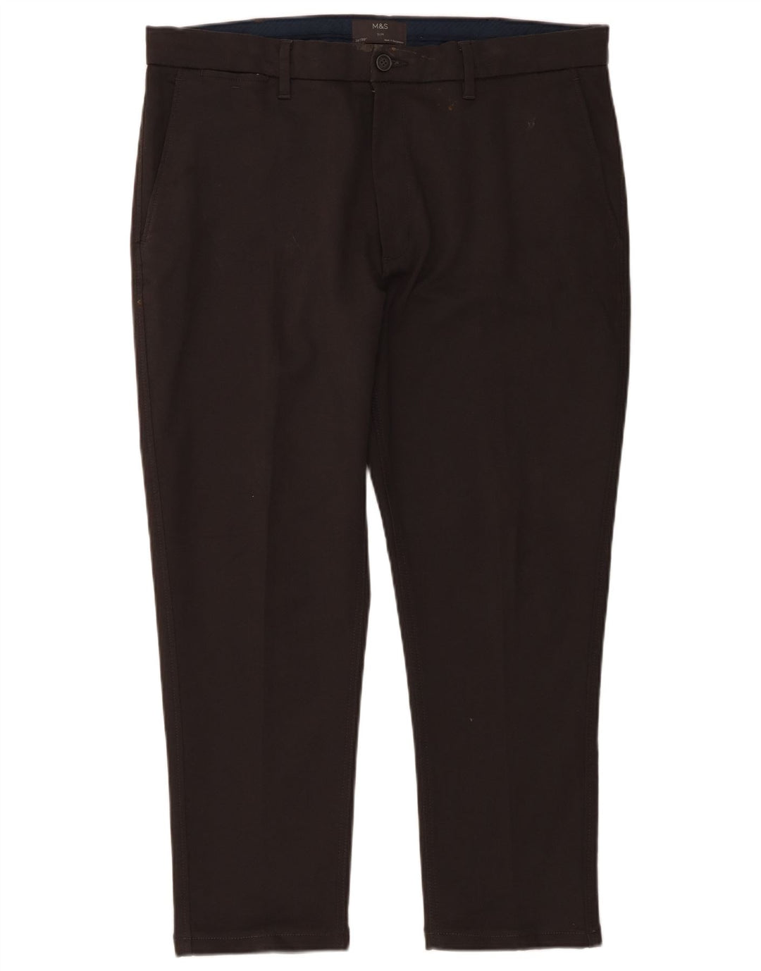 Ανδρικό παντελόνι Chino Marks & Spencer W38 L29 Γκρι βαμβακερό