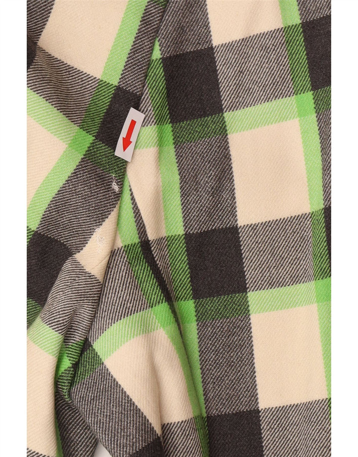 Vintage Γυναικείο Πανωφόρι UK 12 Μεσαίο Πολύχρωμο Check New Wool