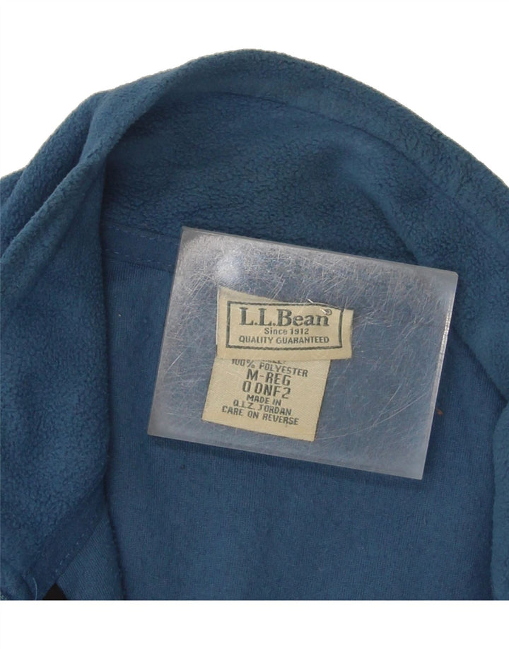 L.L.BEAN Mens Fleece Jacket UK 38 Medium Blue Polyester Vintage L.L.Bean and Second-Hand L.L.Bean from Messina Hembry 