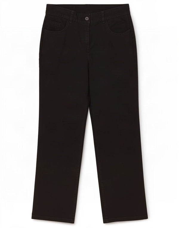 Marks & Spencer Γυναικείο ίσιο casual παντελόνι UK 12 Medium W30 L29 μαύρο