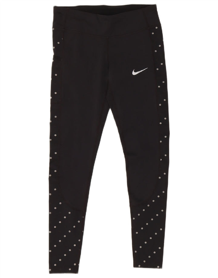 Γυναικεία κολάν Nike Dri Fit UK 10 Small Black Pot Polyester