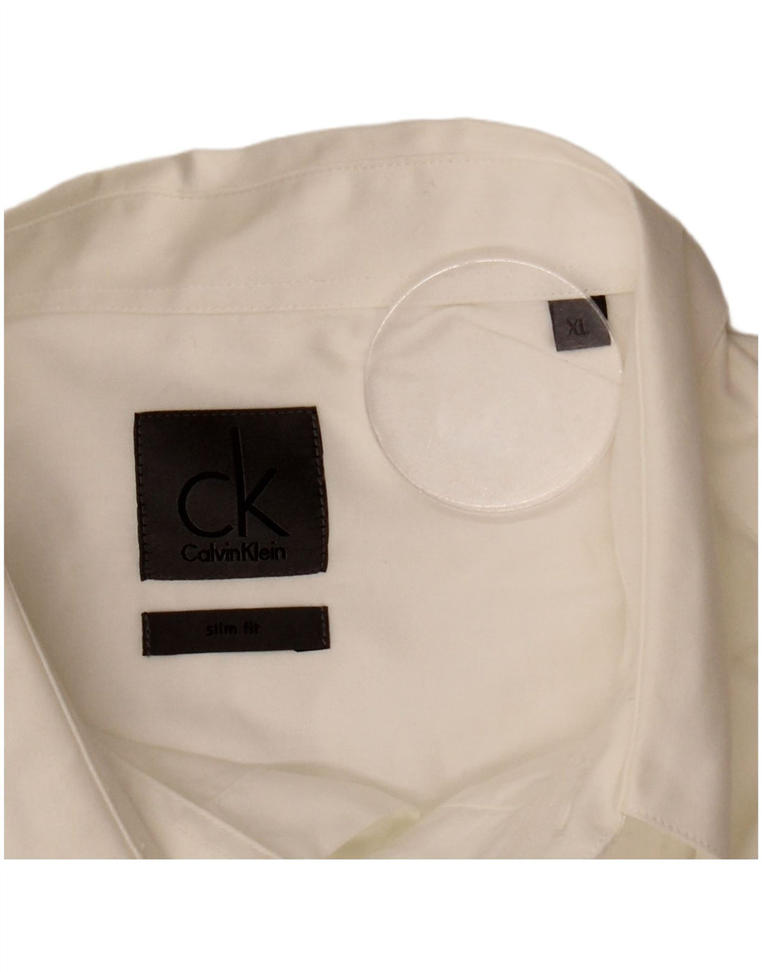 Ανδρικό πουκάμισο CALVIN KLEIN Slim Fit XL Λευκό