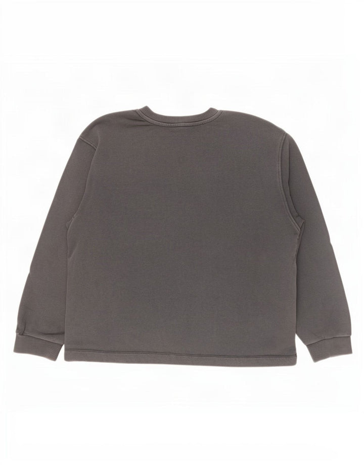 Zara Γυναικεία Φούτερ με γραφικά υπερμεγέθη Jumper UK 14 Medium Grey