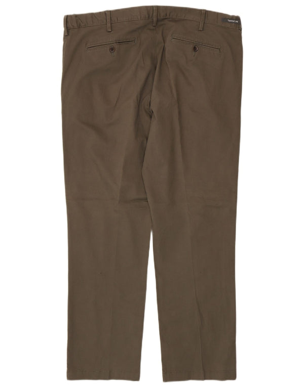 Marks & Spencer Ανδρικό ίσιο παντελόνι Chino W40 L31 Χακί βαμβακερό