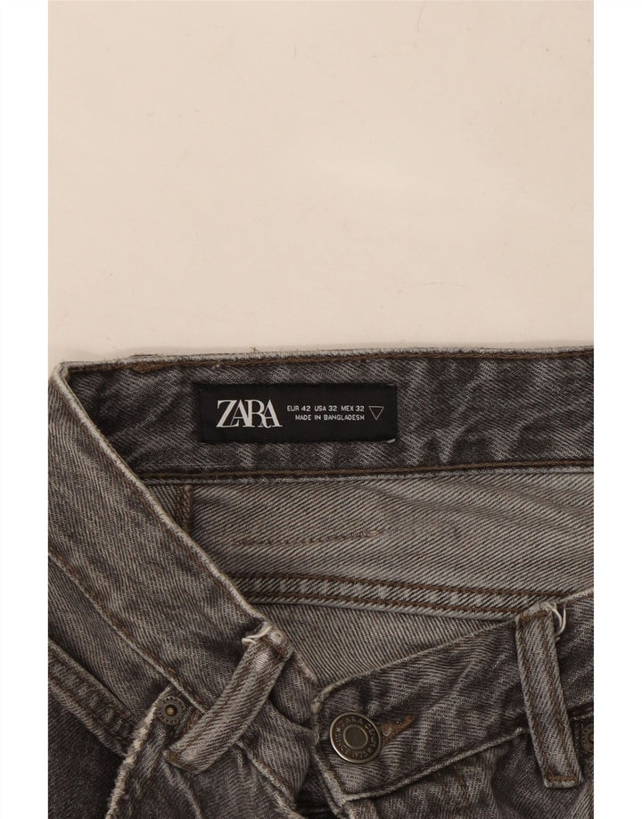 ZARA Ανδρικό τζιν ίσιο EU 42 Large W32 L29 Γκρι