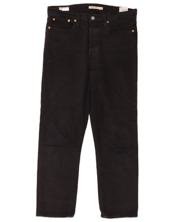 Γυναικείο τζιν Levi's Wedgie Straight W29 L28 μαύρο βαμβακερό