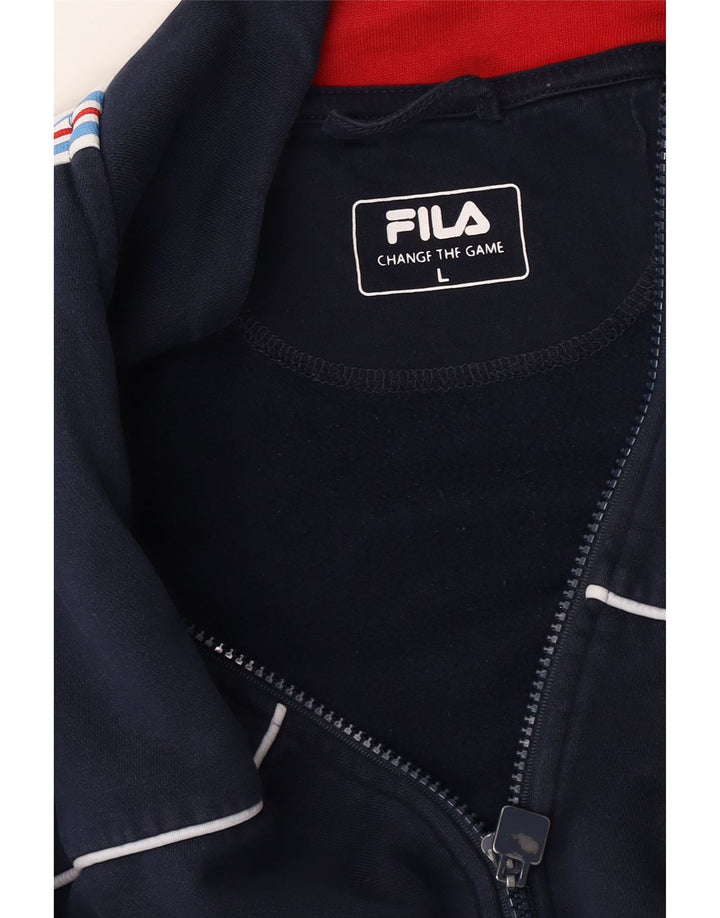 Ανδρική φόρμα Fila Top Jacket Μεγάλο Navy Blue ριγέ