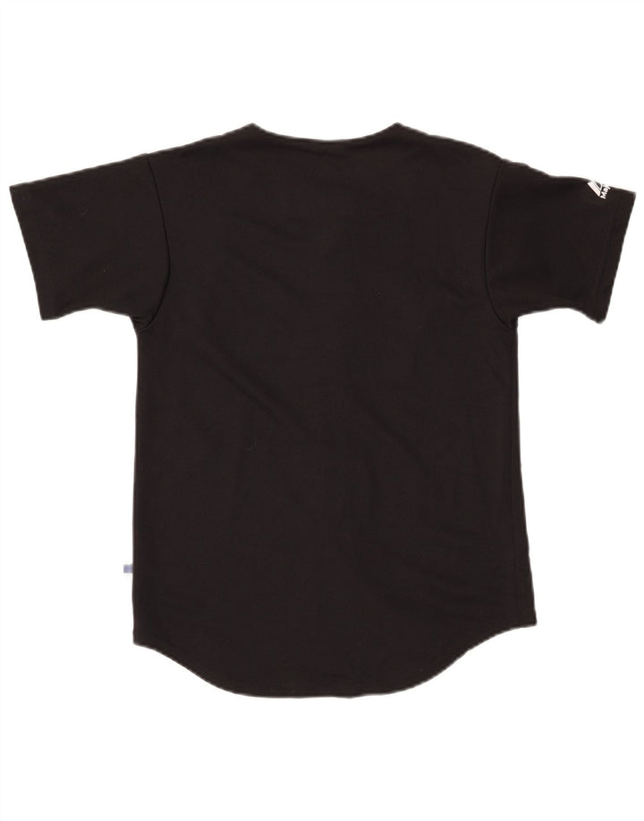 MAJESTIC Boys Colorado Rockies Graphic Jersey Top 13-14 Years Medium Black