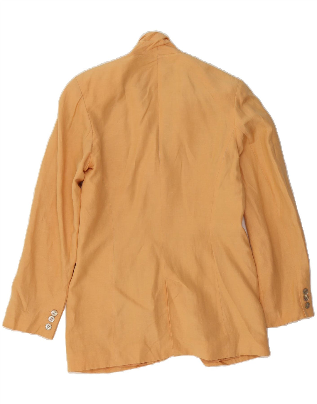 LAURA ASHLEY Womens 3 Button Blazer Jacket UK 10 Small Brown Silk Vintage Laura Ashley and Second-Hand Laura Ashley from Messina Hembry 