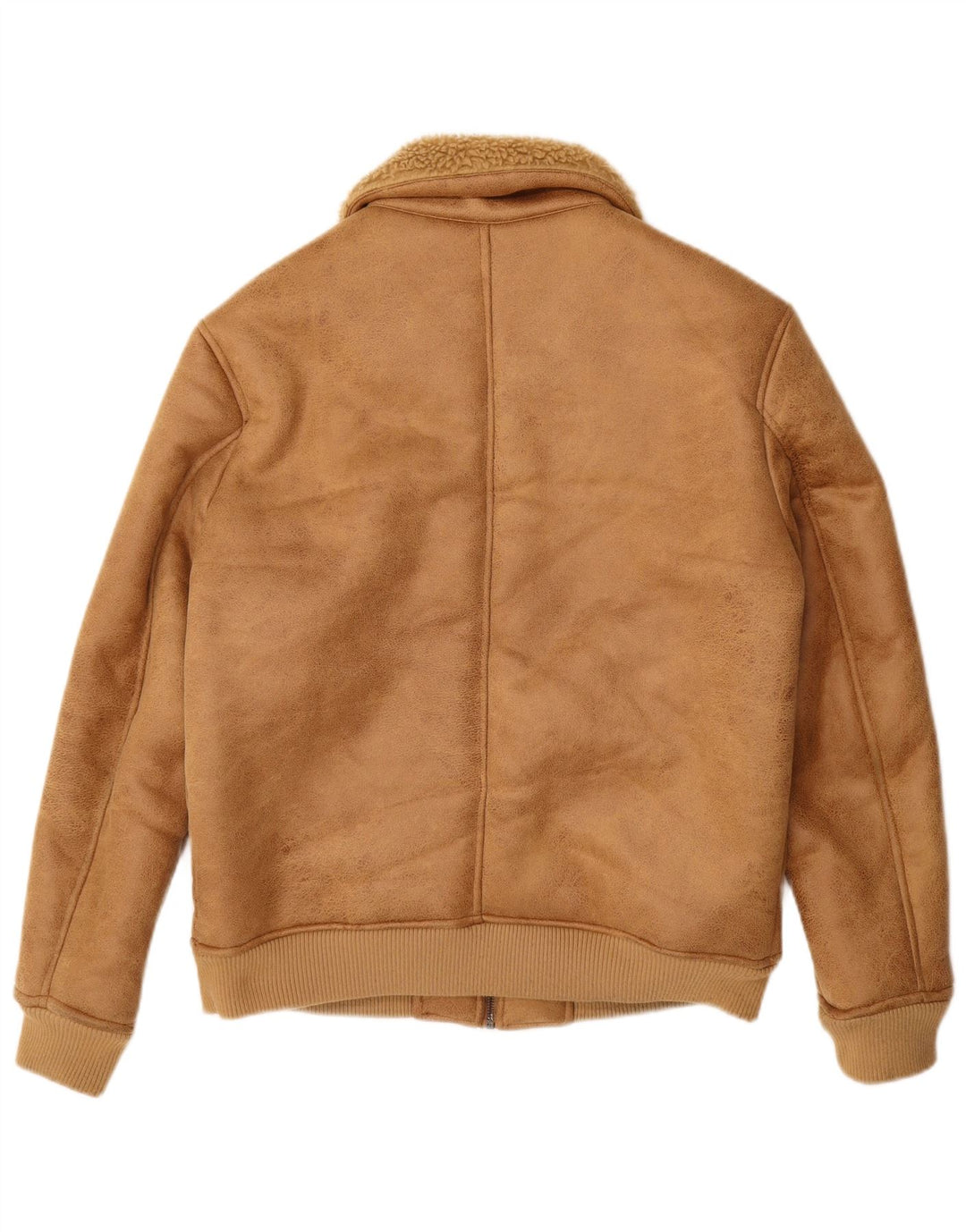 Piombo Ανδρικό μπουφάν Sherpa από Faux Fur UK 38 Medium Beige Polyester