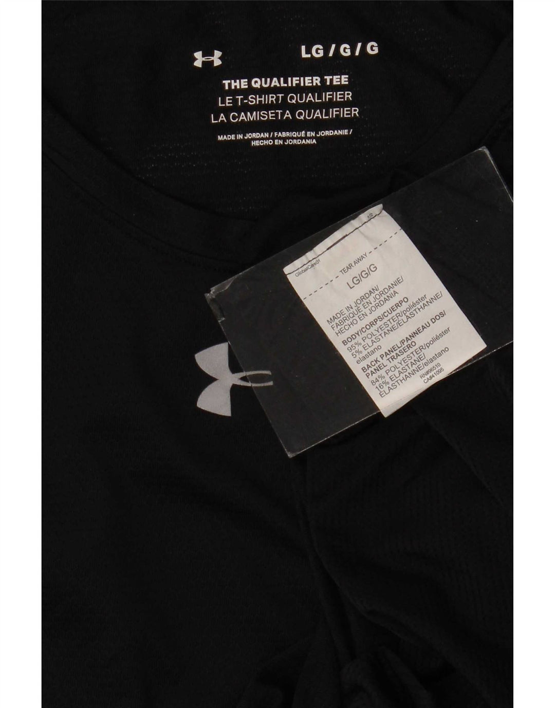 Under Armour Ανδρικό T-Shirt Top Large Μαύρο Πολυεστέρας