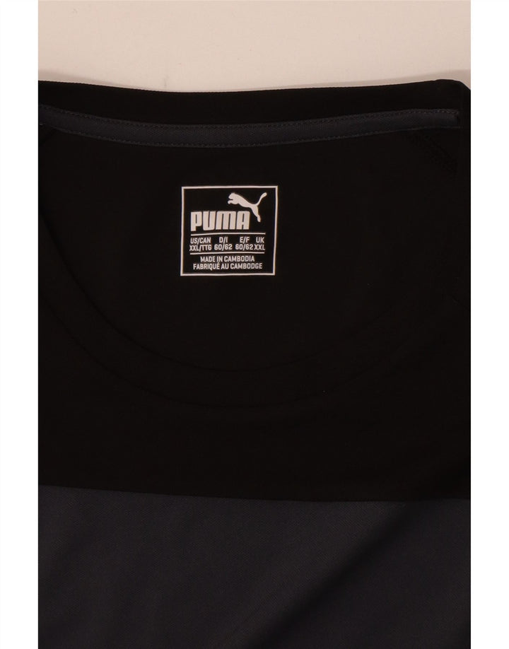 Ανδρικό T-Shirt PUMA Top 2XL Black Colourblock