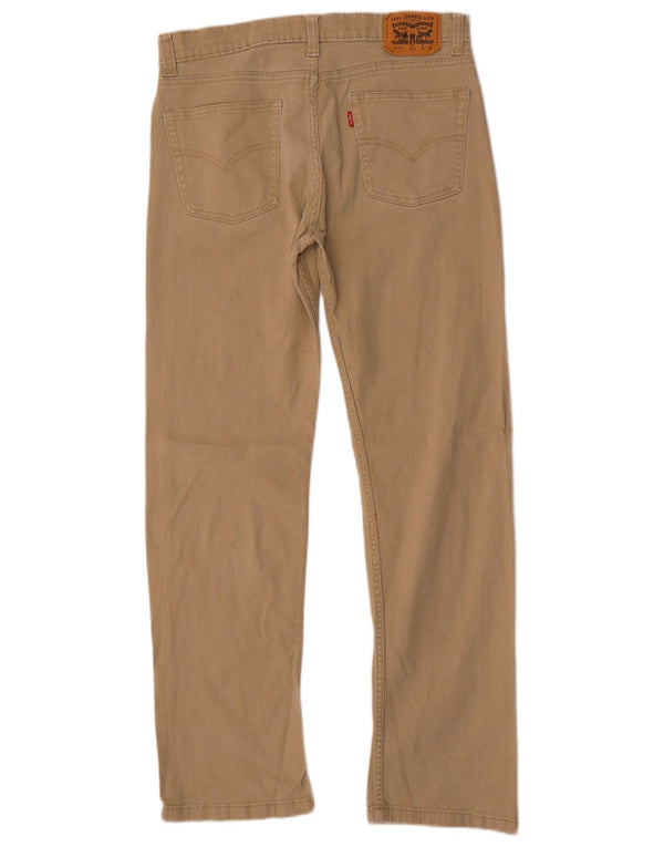 Levi's Boys 514 Straight Casual Παντελόνι 15-16 ετών W30 L30 Μπεζ βαμβακερό