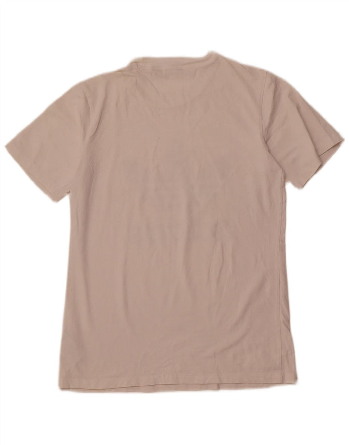 Γυναικείο γραφικό μπλουζάκι ADIDAS Top UK 10 Small λευκό βαμβακερό