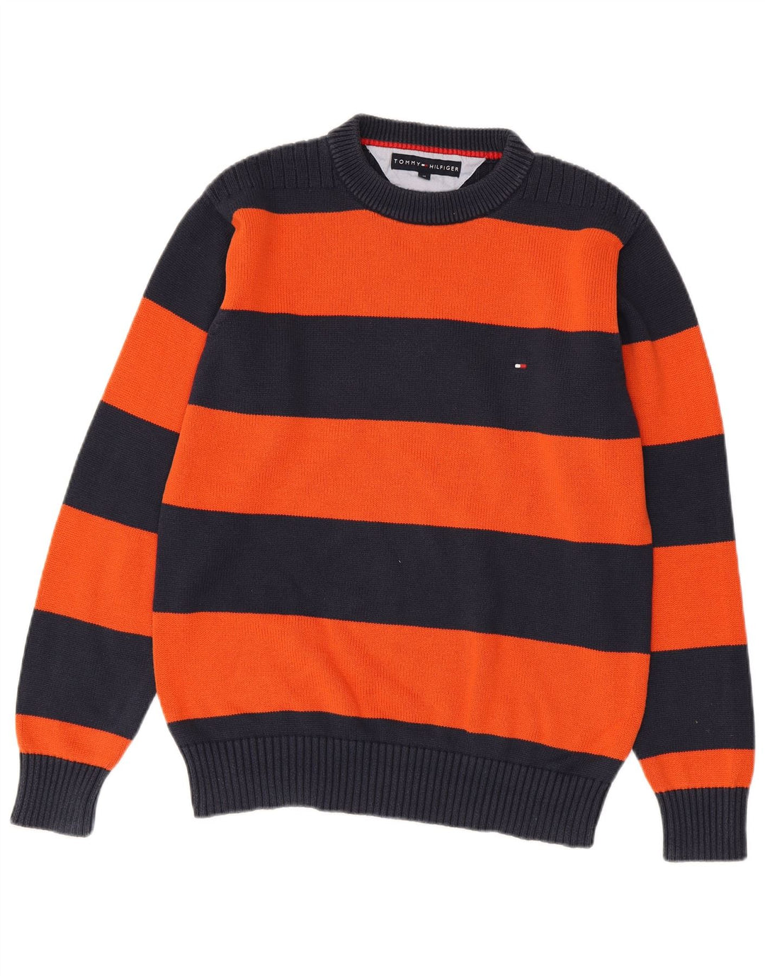 Πουλόβερ Tommy Hilfiger Ανδρικό πουλόβερ με λαιμόκοψη μεσαίου μπλε χρώματος