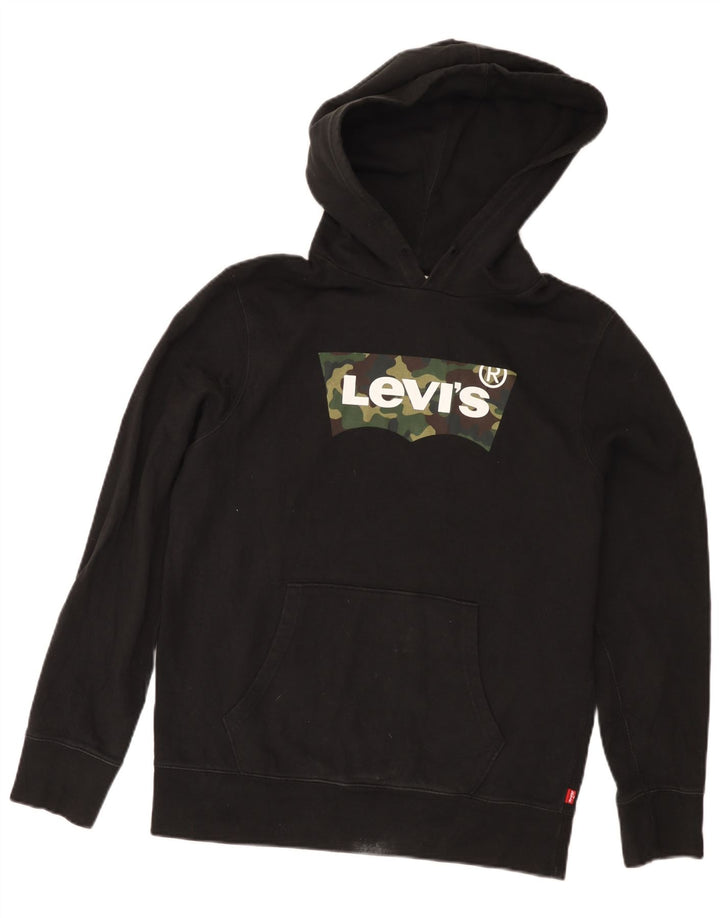 Ανδρικό γραφικό κουκούλα Levi's Μικρό μαύρο βαμβακερό