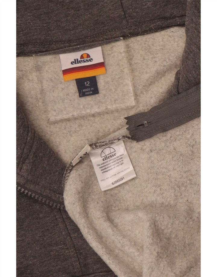 Ellesse γυναικείο υπερμεγέθη γραφικό κουκούλα UK 12 Medium Grey Flecked