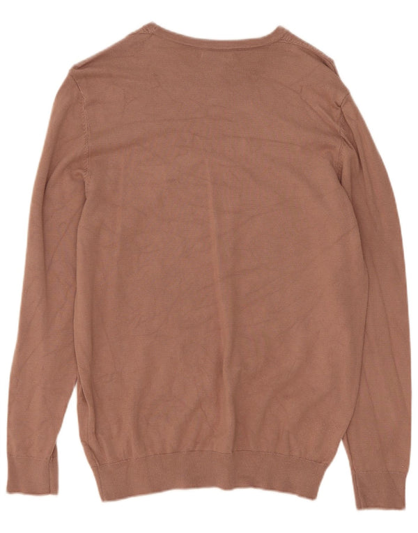 Ανδρικό πουλόβερ Zara Boat Neck Jumper Small Beige Viscose