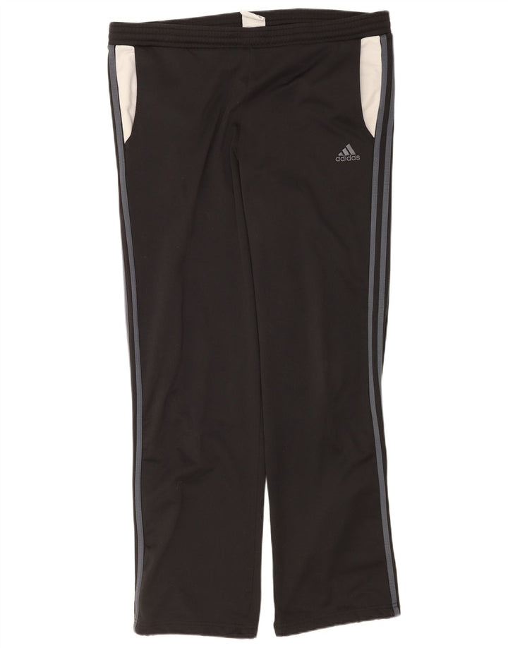 Ανδρικό παντελόνι αθλητικής φόρμας Adidas UK 38/40 μεσαίο μαύρο πολυεστέρα