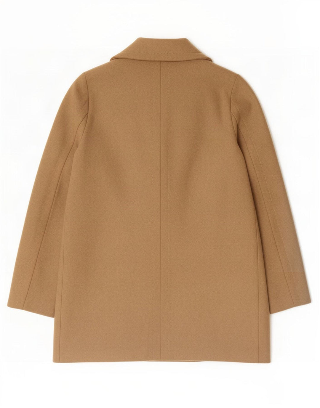 Topshop Γυναικείο Παλτό με διπλό στήθος UK 8 Small Beige Wool