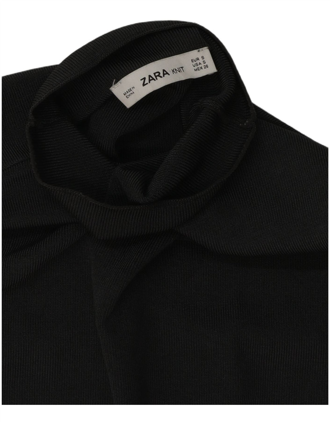 Zara Γυναικείο Αμάνικο πλεκτό τοπ UK 10 Small Grey