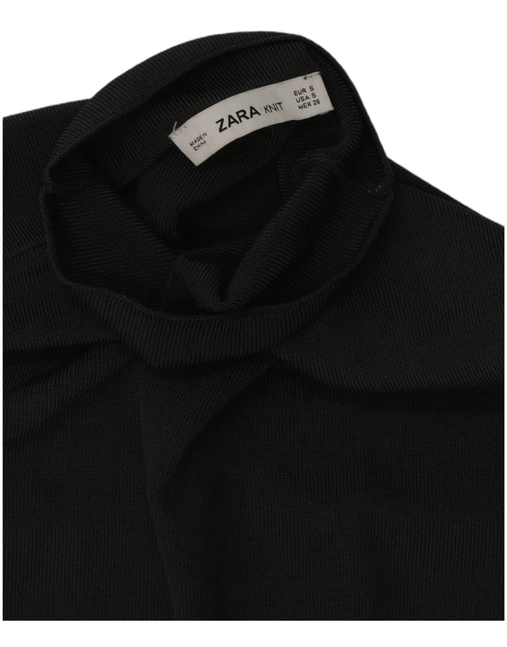 Zara Γυναικείο Αμάνικο πλεκτό τοπ UK 10 Small Grey