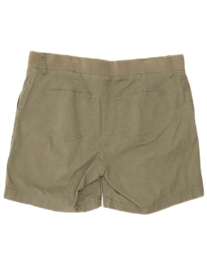 Lee Womens Riders Σορτς Chino US 16 2XL W38 Χακί βαμβακερό