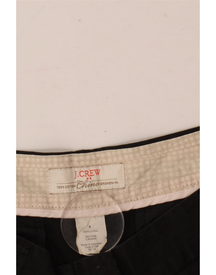 Γυναικείο J. Crew Broken In Chino Σορτς US 8 Medium W30 μαύρο βαμβακερό