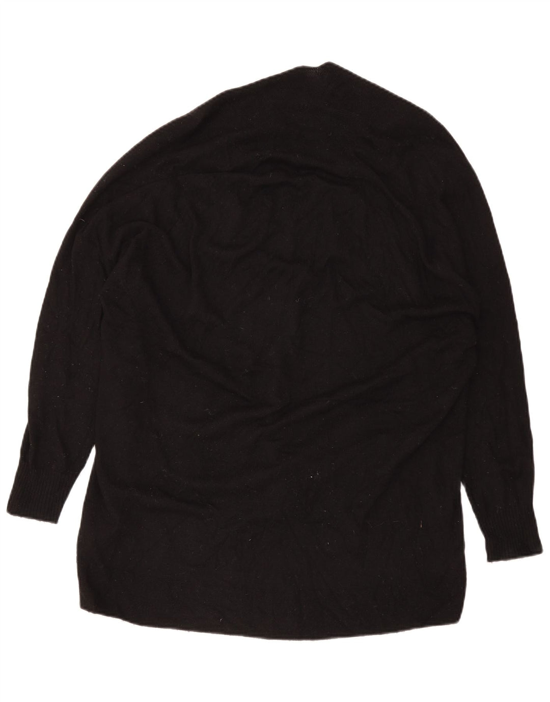 Zara Γυναικείο πουλόβερ με ζακέτα UK 10 Small Black Wool