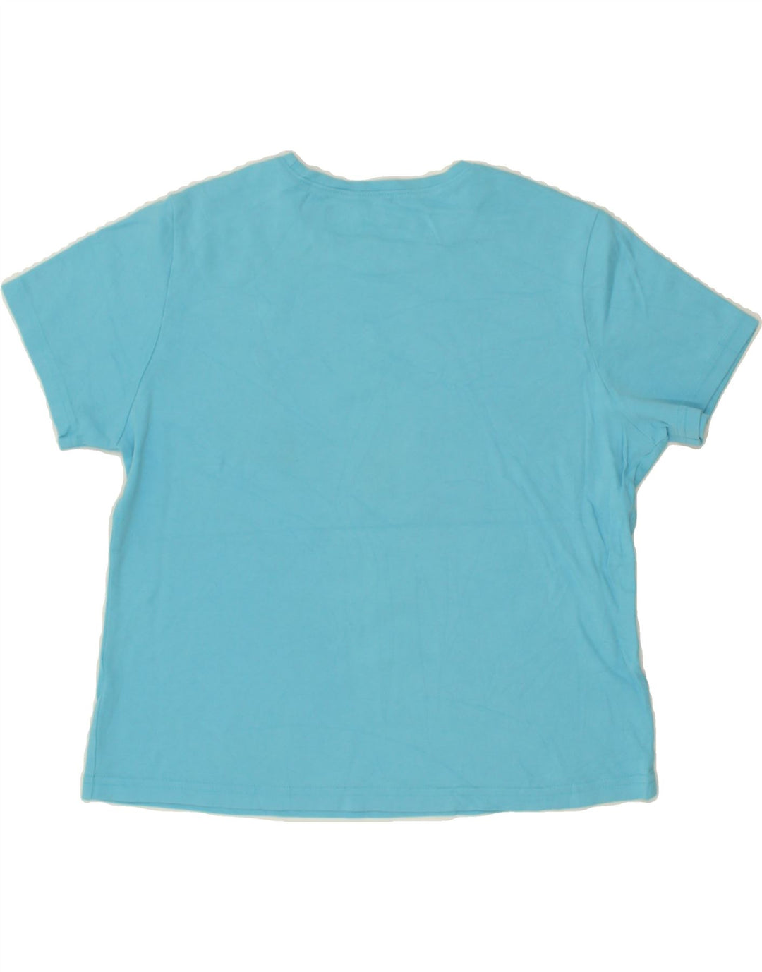 L.L.BEAN Womens T-Shirt Top UK 14 Medium Blue Cotton | Vintage L.L.Bean | Thrift | Second-Hand L.L.Bean | Used Clothing | Messina Hembry 