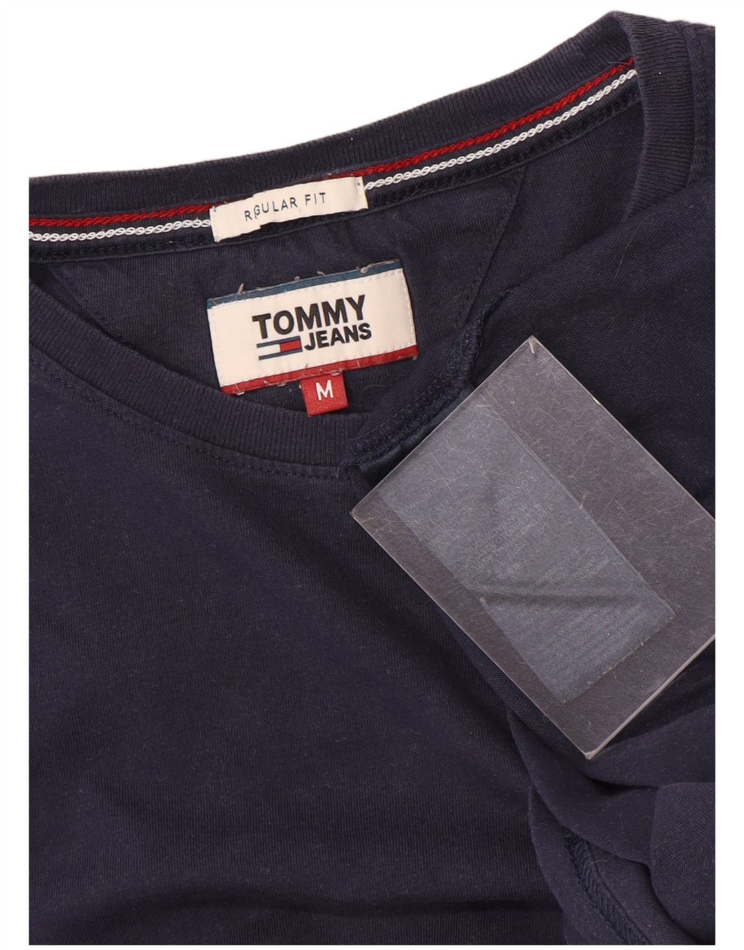 Tommy Hilfiger Ανδρικό T-Shirt με κανονική εφαρμογή Τοπ μεσαίο μπλε ναυτικό βαμβακερό