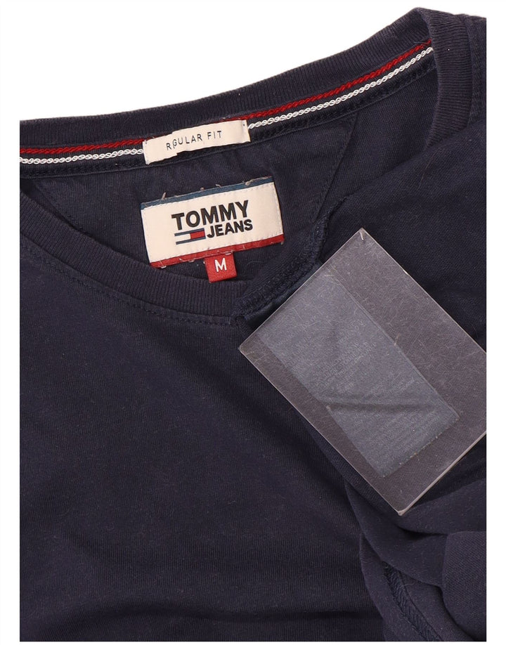 Tommy Hilfiger Ανδρικό T-Shirt με κανονική εφαρμογή Τοπ μεσαίο μπλε ναυτικό βαμβακερό