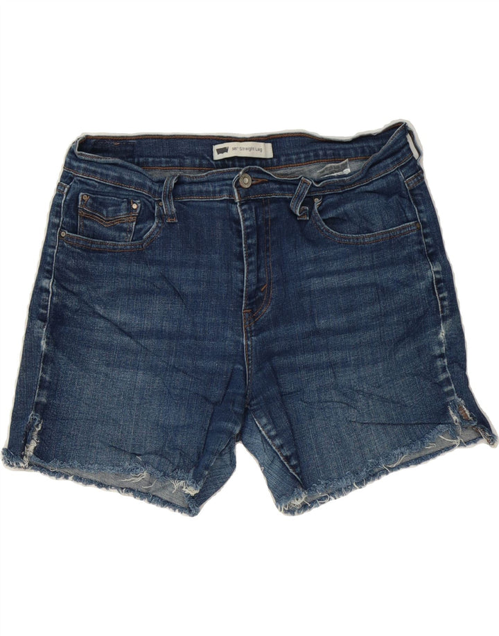 LEVI'S Womens 505 Denim Shorts W32 Large Blue Vintage Levi's and Second-Hand Levi's from Messina Hembry 