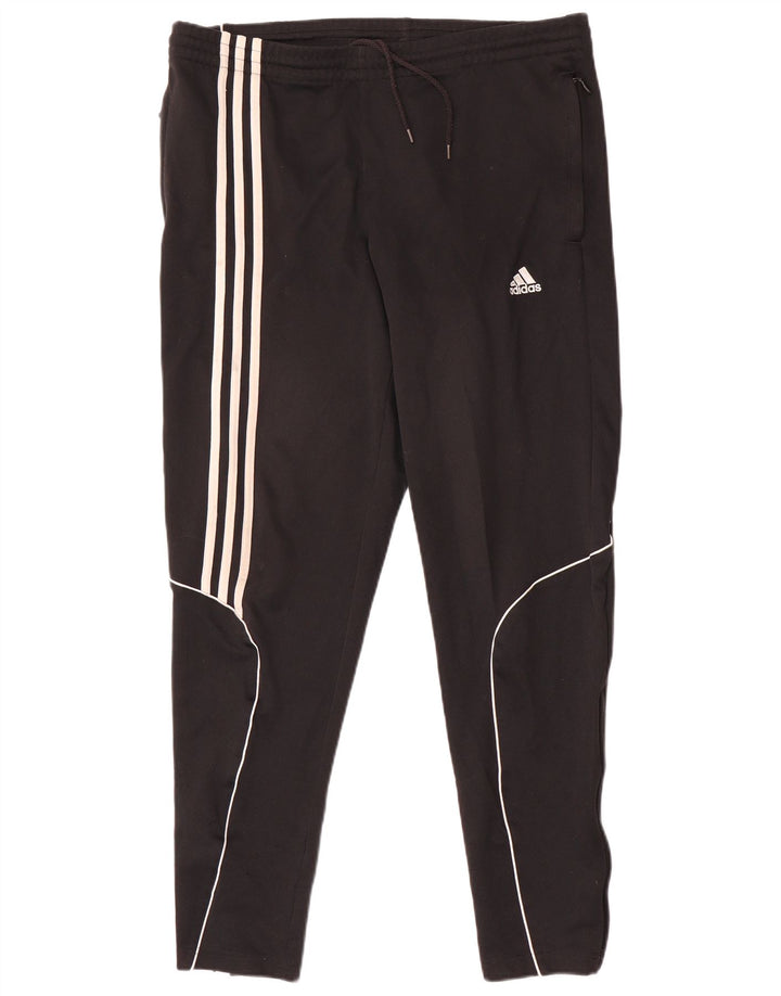 Ανδρική φόρμα Adidas Climalite Παντελόνι μεσαίου μαύρου χρώματος πολυεστέρας