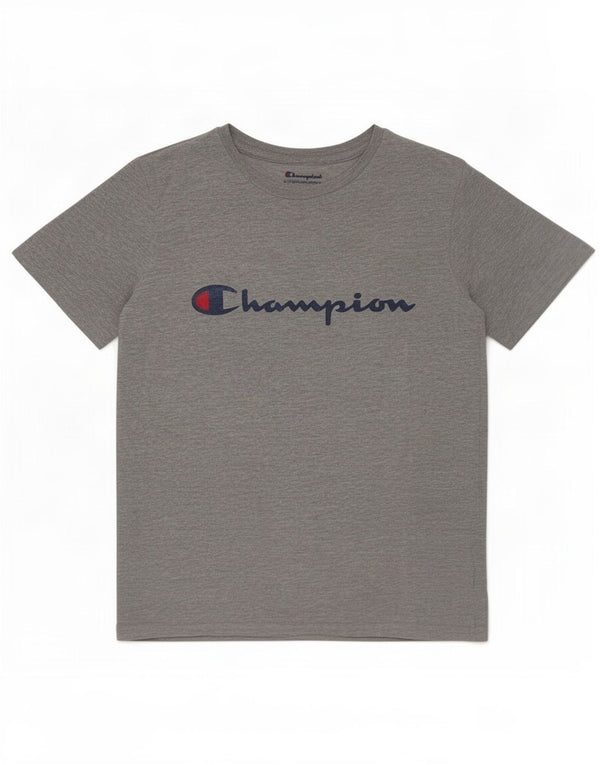 Champion Γυναικείο Γραφικό T-Shirt Top UK 14 Large Grey Cotton