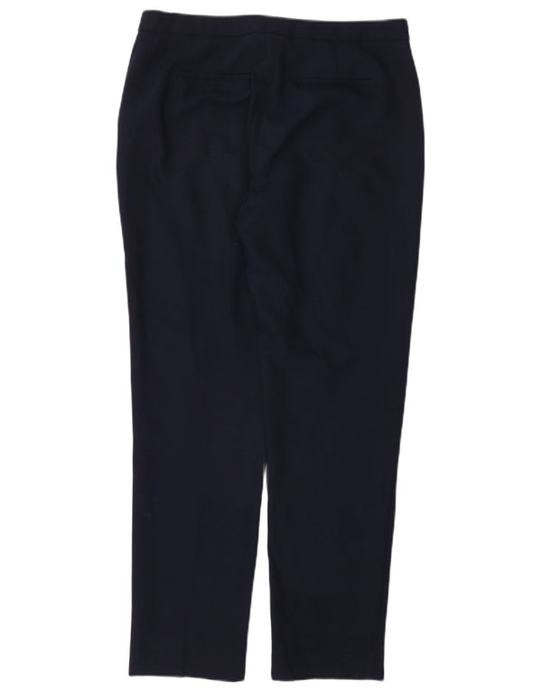 Reiss Γυναικείο λεπτό παντελόνι Chino UK 12 Medium W32 L29 Navy Blue Wool