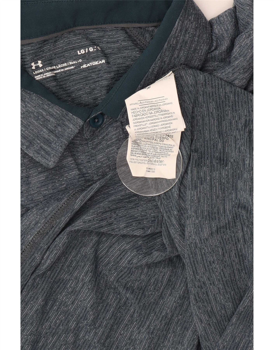 Under Armour Ανδρικό Heat Gear Polo πουκάμισο Μεγάλο Μπλε Πολυεστέρας