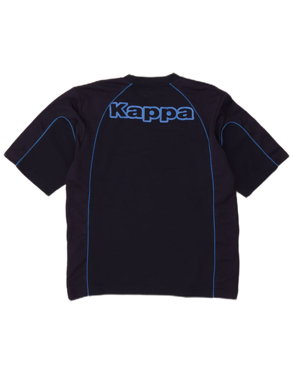 Ανδρικό γραφικό T-Shirt Kappa Top Small Navy Blue Polyester
