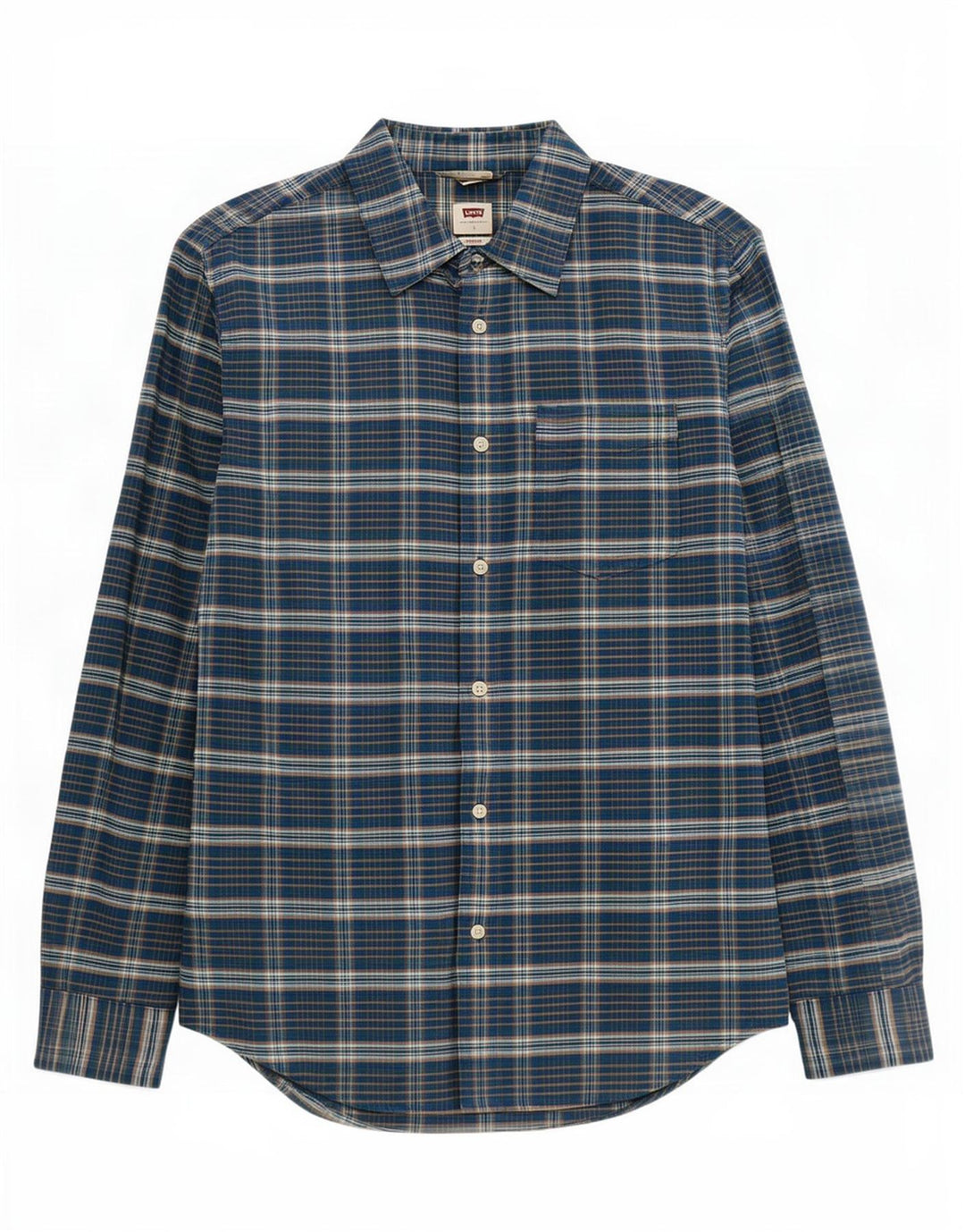 Ανδρικό πουκάμισο Levi's Standard Small Navy Blue Check Cotton