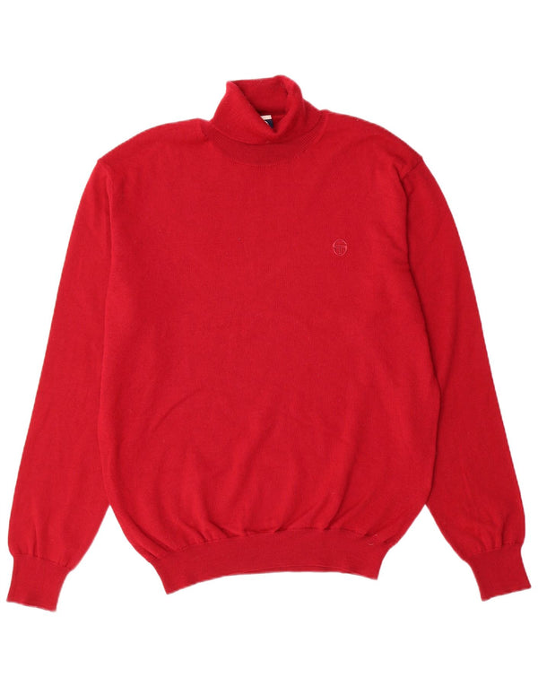 SERGIO TACCHINI Γυναικείο πουλόβερ με ρολό λαιμόκοψη UK 18 XL Red Classic