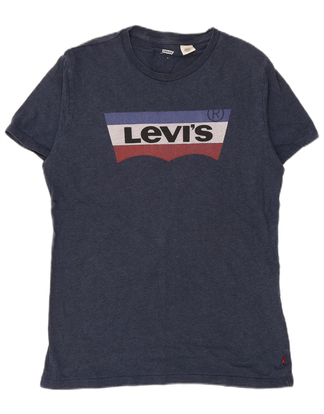 Ανδρικό γραφικό μπλουζάκι LEVI'S Τοπ Μικρό Navy Blue βαμβακερό