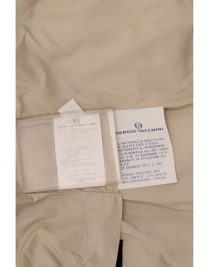 Sergio Tacchini Ανδρικό padded Gilet UK 42 XL Beige Polyester
