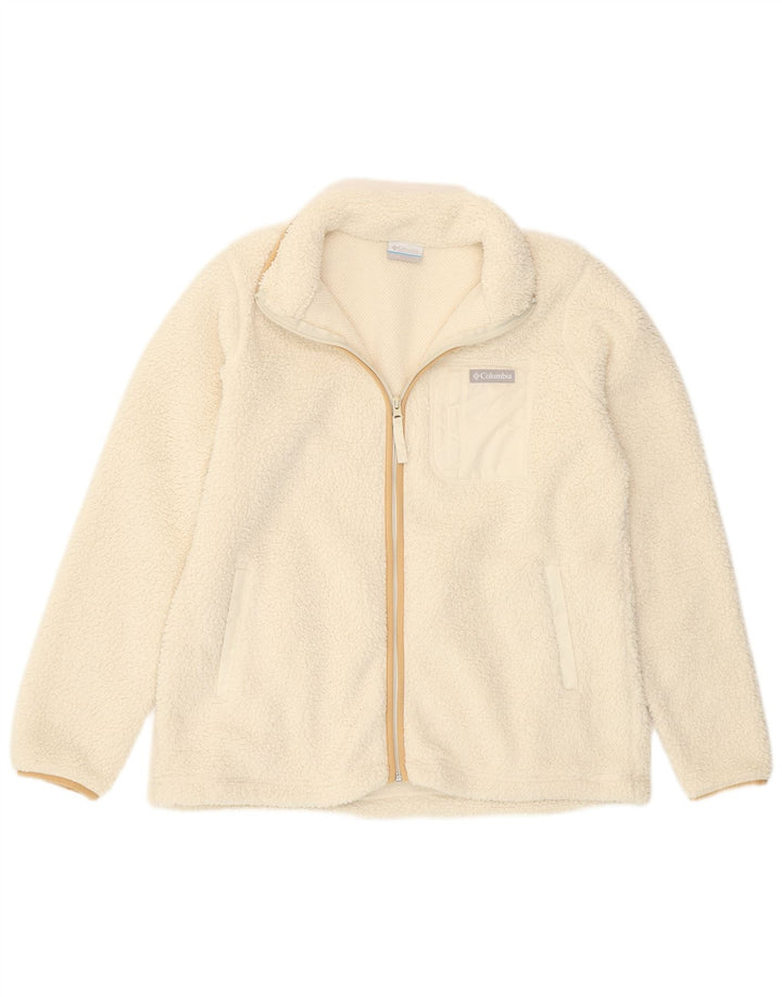 Columbia Ανδρικό Fleece Jacket UK 40 Large White Polyester