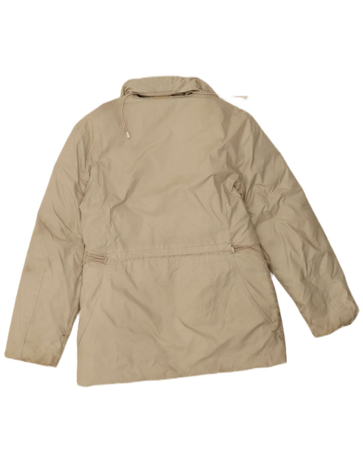 Γυναικείο μπουφάν με κουκούλα Gas UK 14 Large Beige Nylon